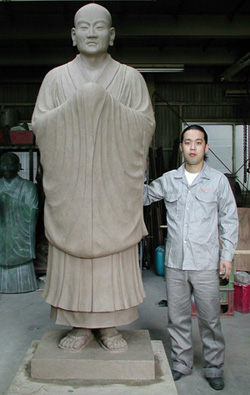 興教大師の粘土原型の写真